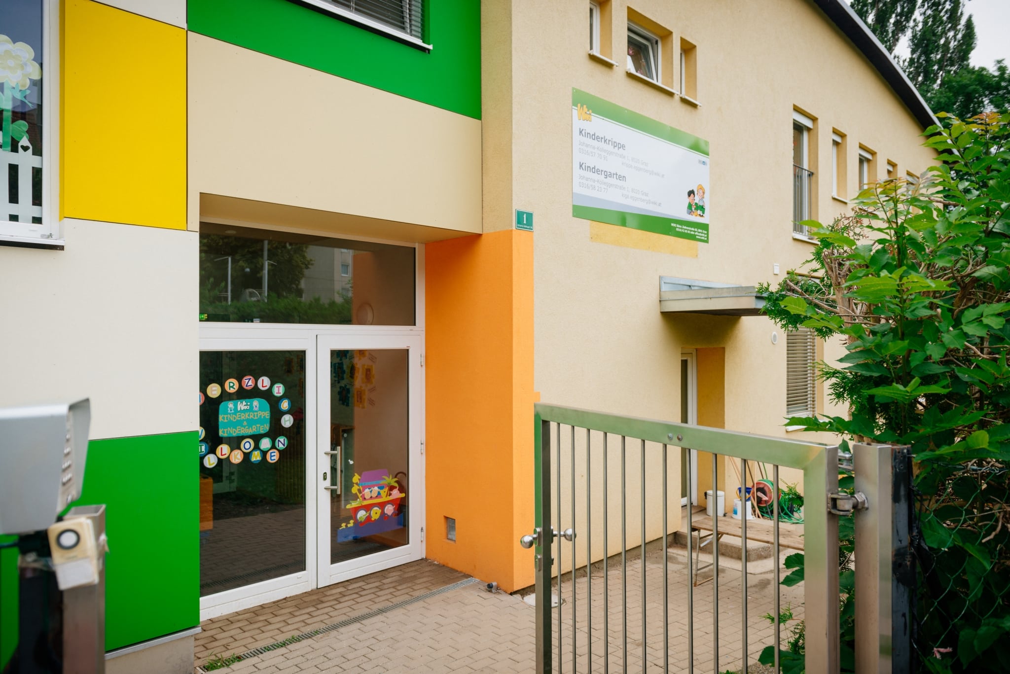 Einrichtung außen, Johanna Kolleggerstraße Kindergarten